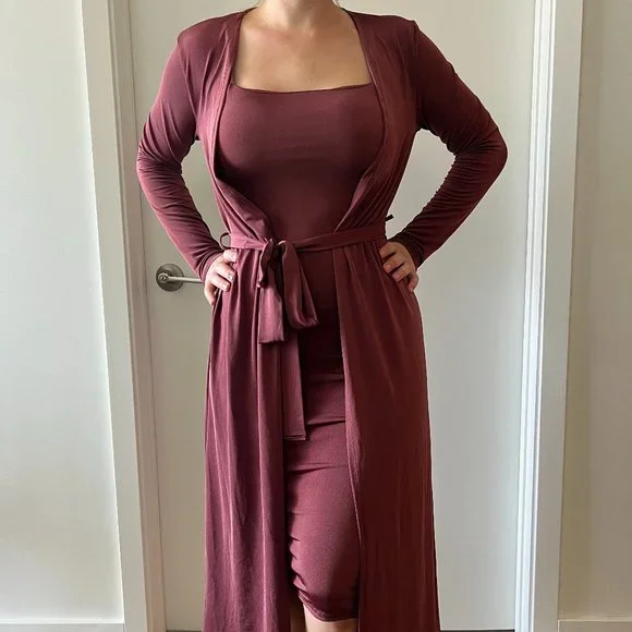 Fashion Nova | Dresses | Fashion Nova Midi Dress With Matching Robe Size Small | Poshmark Fashion Nova | Dresses | Fashion Nova Midi Dress With Matching Robe Size Small | Poshmark